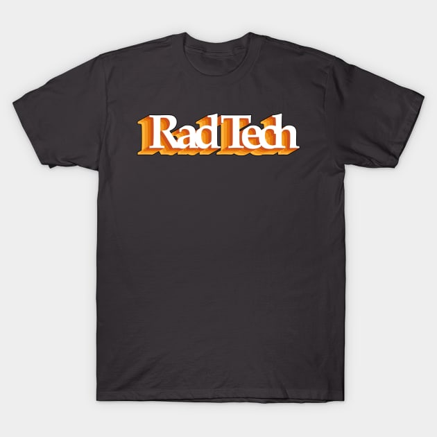 Rad Tech - retro design T-Shirt by daddymactinus
